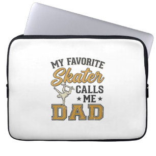 My Favourite Skater Calls Me Dad Vintage Shirt_1 Laptop Sleeve