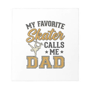My Favourite Skater Calls Me Dad Vintage Shirt_1 Notepad