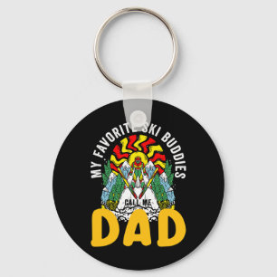 My Favourite Ski Buddies Call Me Dad Skiing For Sk Key Ring