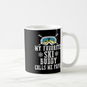 My Favourite Ski Buddy Calls Me Papa Funny Mountai Coffee Mug