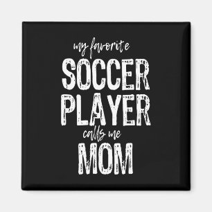 My Favourite Soccer Player Calls Me Mum Christmas Magnet