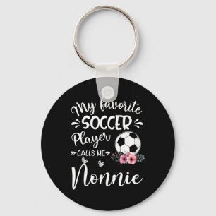 My Favourite Soccer Player Calls Me Nonnie Key Ring