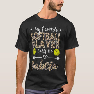 My Favourite Softball Player Calls Me Babcia Polis T-Shirt