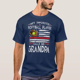 My Favourite Softball Player Calls Me Grandpa T-Shirt