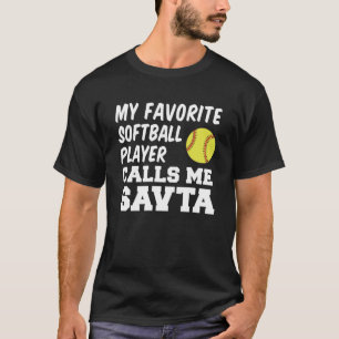 My Favourite Softball Player Calls Me Savta Jewish T-Shirt
