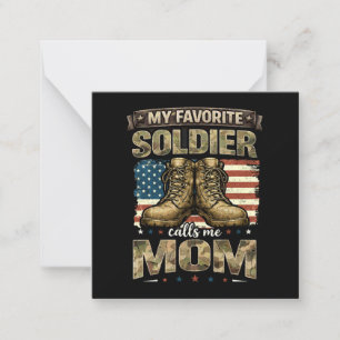 My favourite soldier calls me mum card
