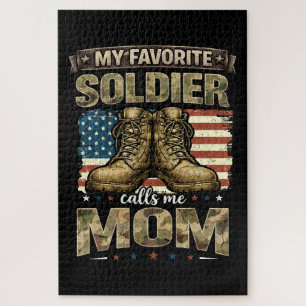 My favourite soldier calls me mum jigsaw puzzle