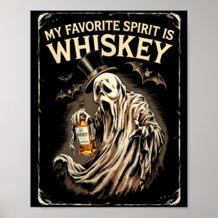My Favourite Spirit is Ghost Halloween Poster