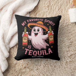 My Favourite Spirit Is Tequila Halloween Drinking Cushion