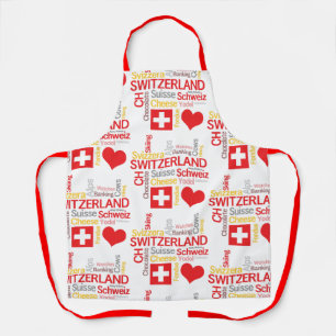 My Favourite Swiss Things Funny Apron