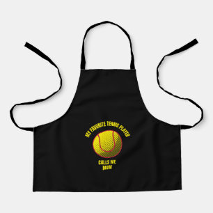 My favourite tennis player calls me mum funny tenn apron