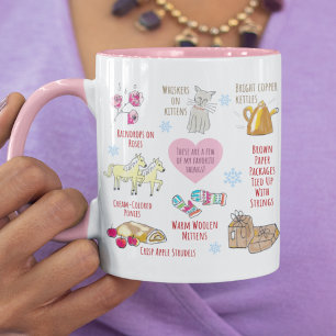 My Favourite Things Cute Sound of Music Christmas Mug