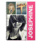 My favourite things hot pink photo collage journal