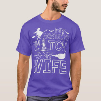 My Favourite Witch Is My Wife Halloween Cheap Cost T-Shirt