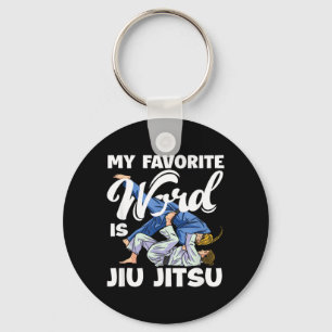 My Favourite Word Is Jiu Jitsu Passion Martial Art Key Ring