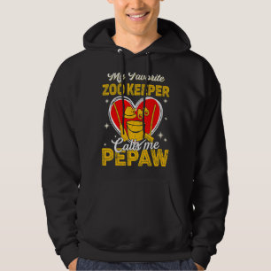 My Favourite Zoo Keeper Calls Me Pepaw Father's Da Hoodie
