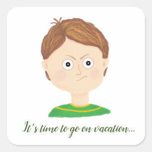 My Feelings Emotions Chart Square Sticker