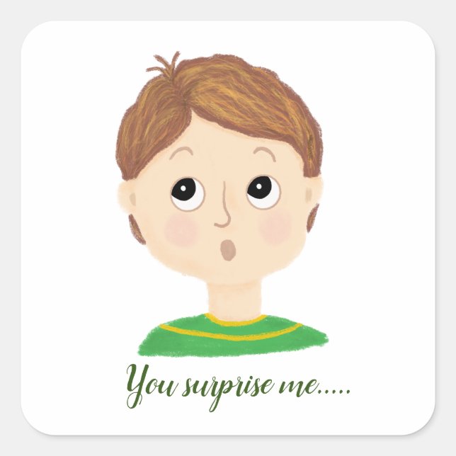 My Feelings Emotions Chart  Square Sticker (Front)