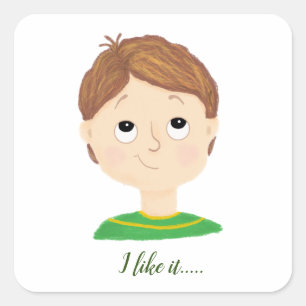 My Feelings Emotions Chart Square Sticker