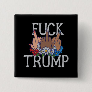 My Feelings on Donald Trump United we Stand 15 Cm Square Badge