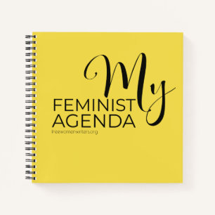 My feminist agenda notebook journal