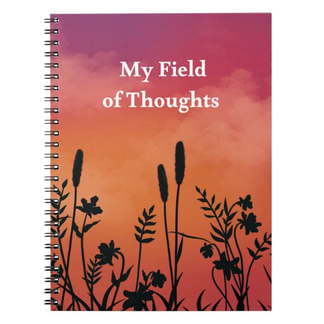 My Field of Thoughts - Sunset Nature Journal  (Front)