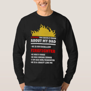 My Firefighter Dad Proud Son Daughter Saying Firet T-Shirt