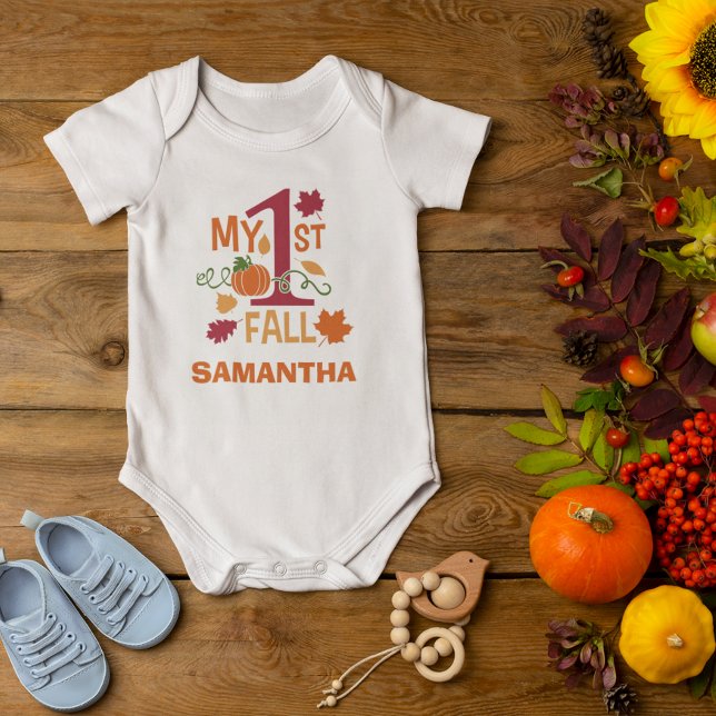 My First 1st Fall Autumn Thanksgiving  Baby Bodysuit (Creator Uploaded)