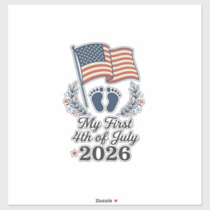 My First 4th of July 2026 Baby Vintage Patriotic S