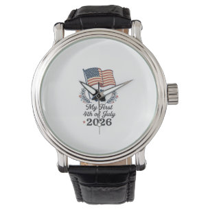 My First 4th of July 2026 Baby Vintage Patriotic S Watch
