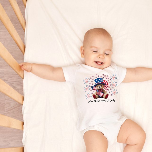 My First 4th of July baby bodysuit (Creator Uploaded)
