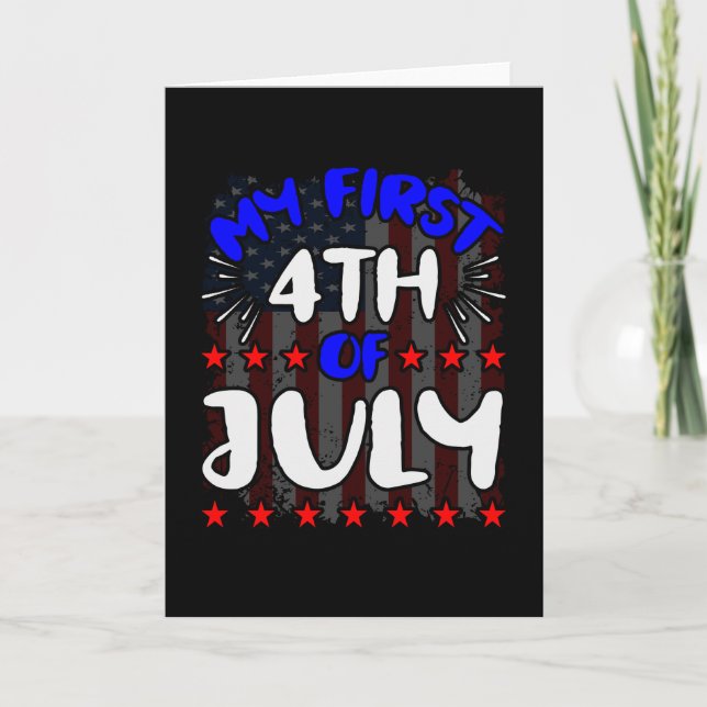 My first 4th of July Card (Front)