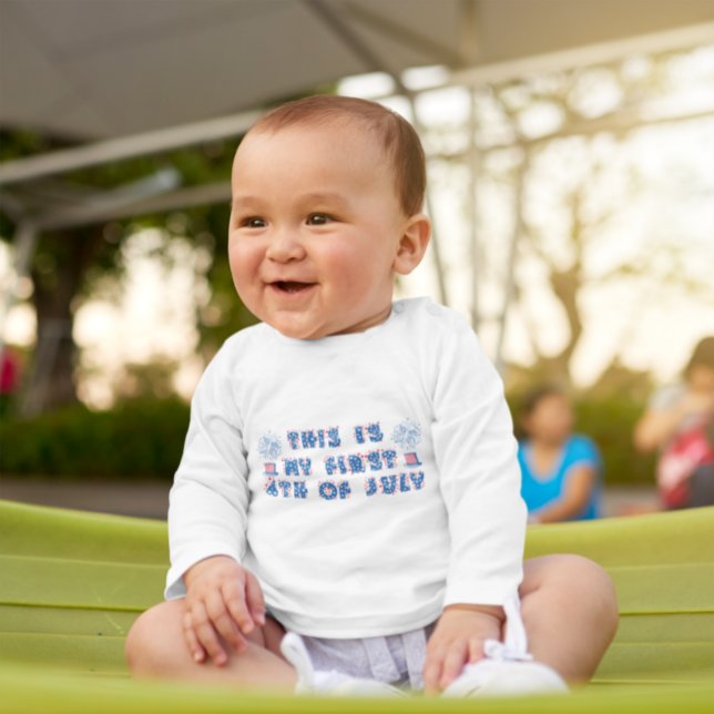 My First 4th of July Independence Day Fireworks Baby T-Shirt (Creator Uploaded)