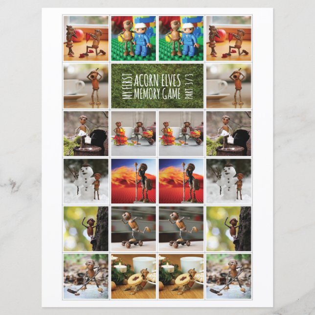 My First Acorn Elves Memory Game, part 1/3 (Front)