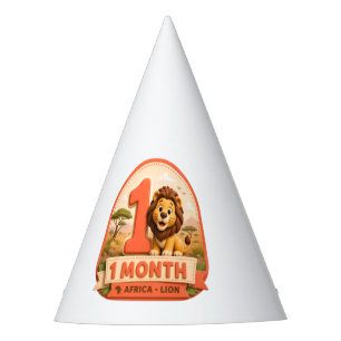 My First Adventure – 1 Month Baby Milestone Little Party Hat