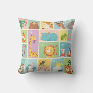 My First Alphabet ABC Animals Cushion