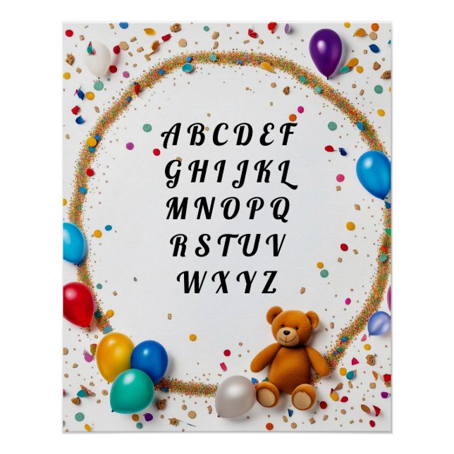 My first alphabet poster (Front)