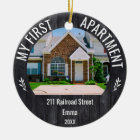 My First Apartment 2022 Custom Name & 2 Photo Orn