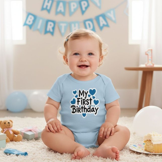 My First Birthday bodysuit  (Creator Uploaded)