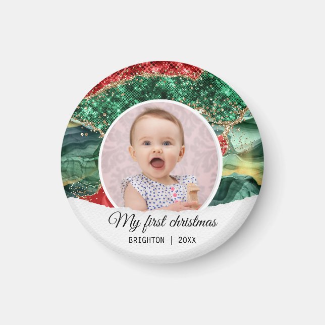 My first birthday christmas magnet (Front)