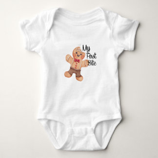 My First Bite / Tooth Personalised Babysuits Baby Bodysuit