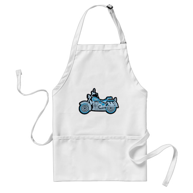 My First Blue Motorcycle Standard Apron (Front)