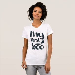 My First Boo Women's Halloween T-Shirt - Cute 