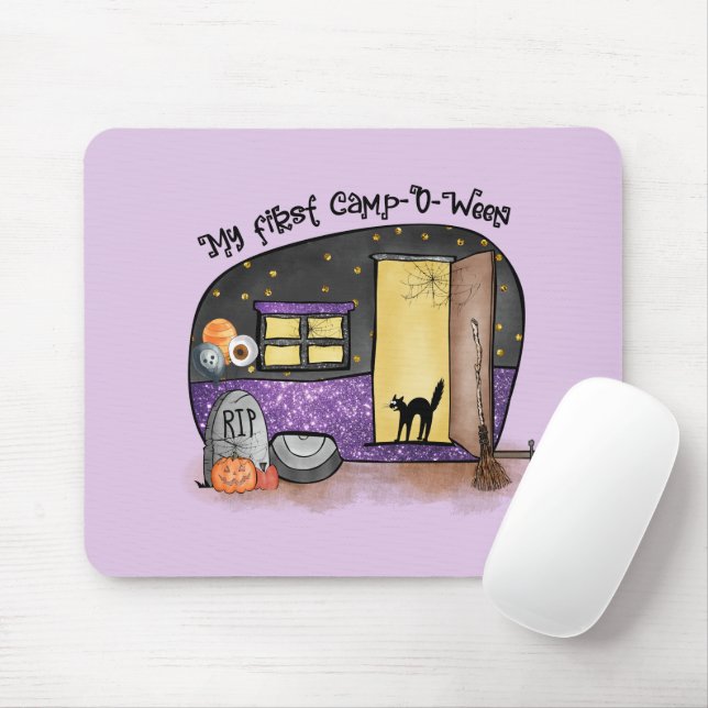 My First Camp-O-Ween | Halloween Camping Mouse Pad (With Mouse)