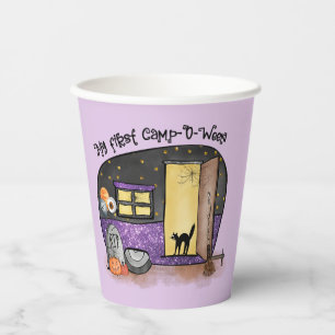 My First Camp-O-Ween Halloween Camping Paper Cups