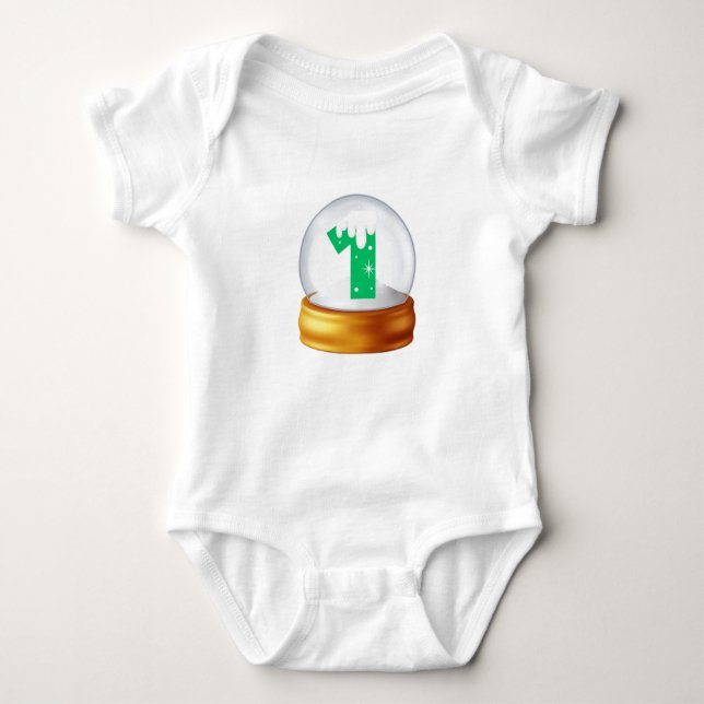 My First Christmas - 1 Magic Month Baby Bodysuit (Front)