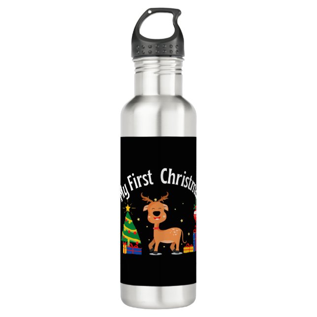 My First Christmas 710 Ml Water Bottle (Front)