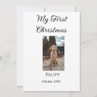 My first Christmas add pet name dog cat year photo