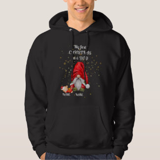 "My first Christmas as a DAD/Grandad" hoodie. Hoodie