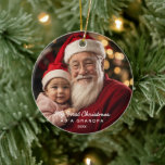 My First Christmas As A Grandpa Family Photo Ceramic Ornament<br><div class="desc">If you're searching for a unique and sentimental gift for your father or dad this Christmas, look no further! This delightful ceramic photo ornament is the perfect present. It features an image of your father's first Christmas with your baby, making it a wonderful keepsake that your family can treasure forever....</div>